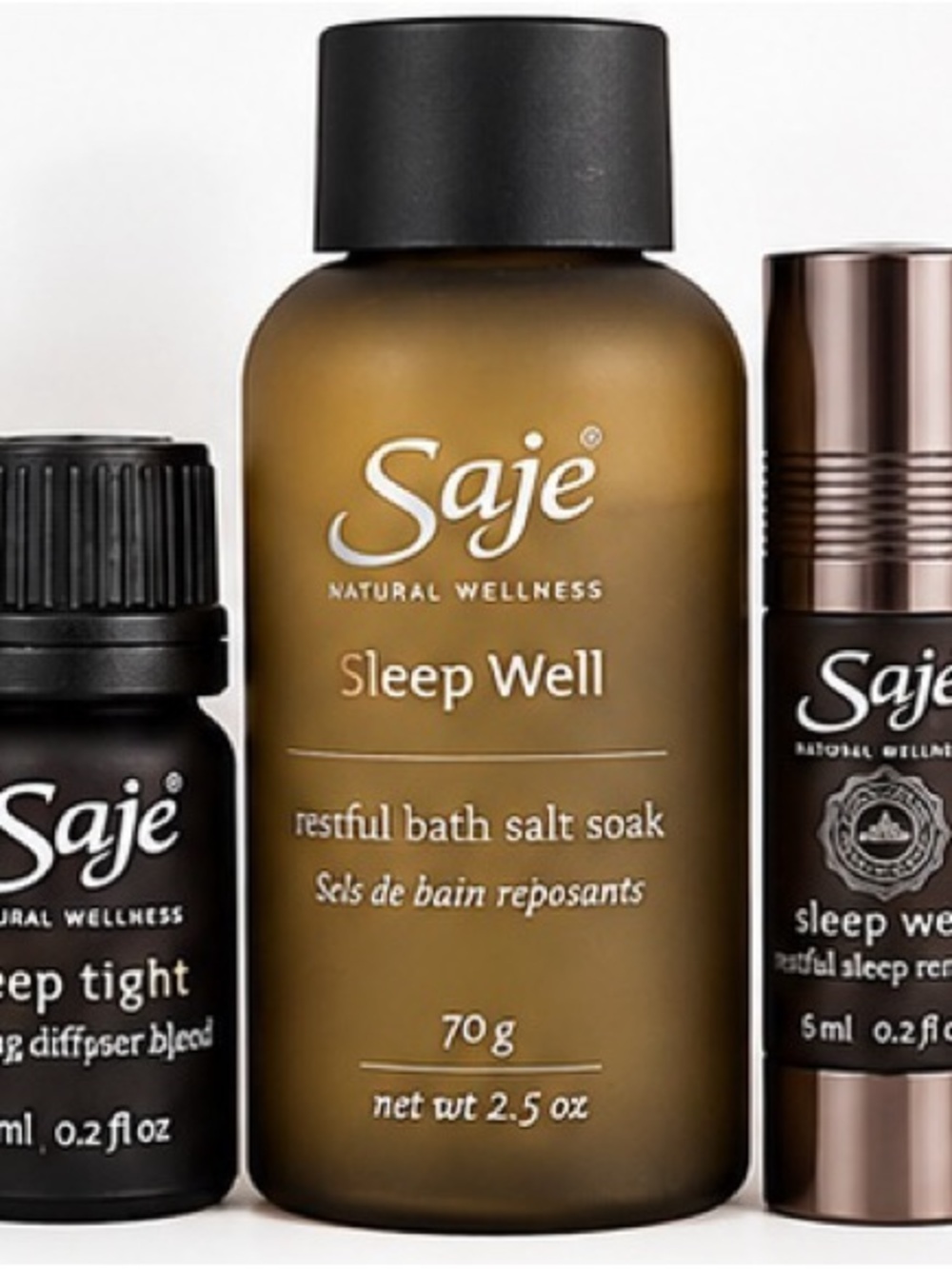 Saje Sleep Well Bath Salt Soak - Brown & Black